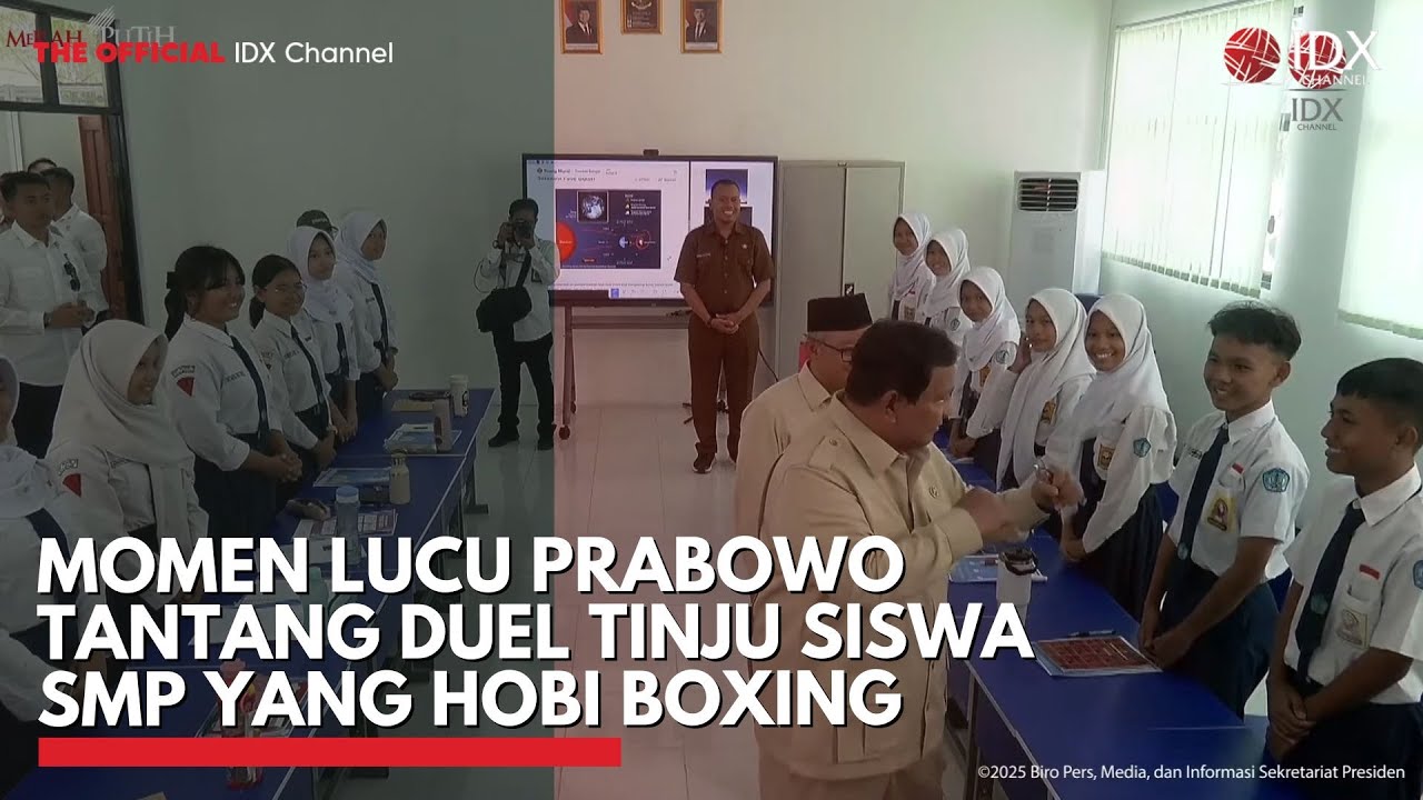 Momen Lucu Prabowo Tantang Duel Tinju Siswa SMP yang Hobi Boxing di Bekasi | IDXC UPDATE