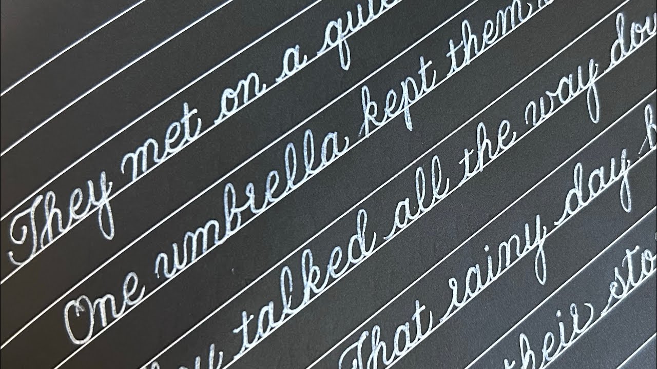 Impressive cursive handwriting 🍁 neat & clean cursive lettering tutorial#handwriting #cursive