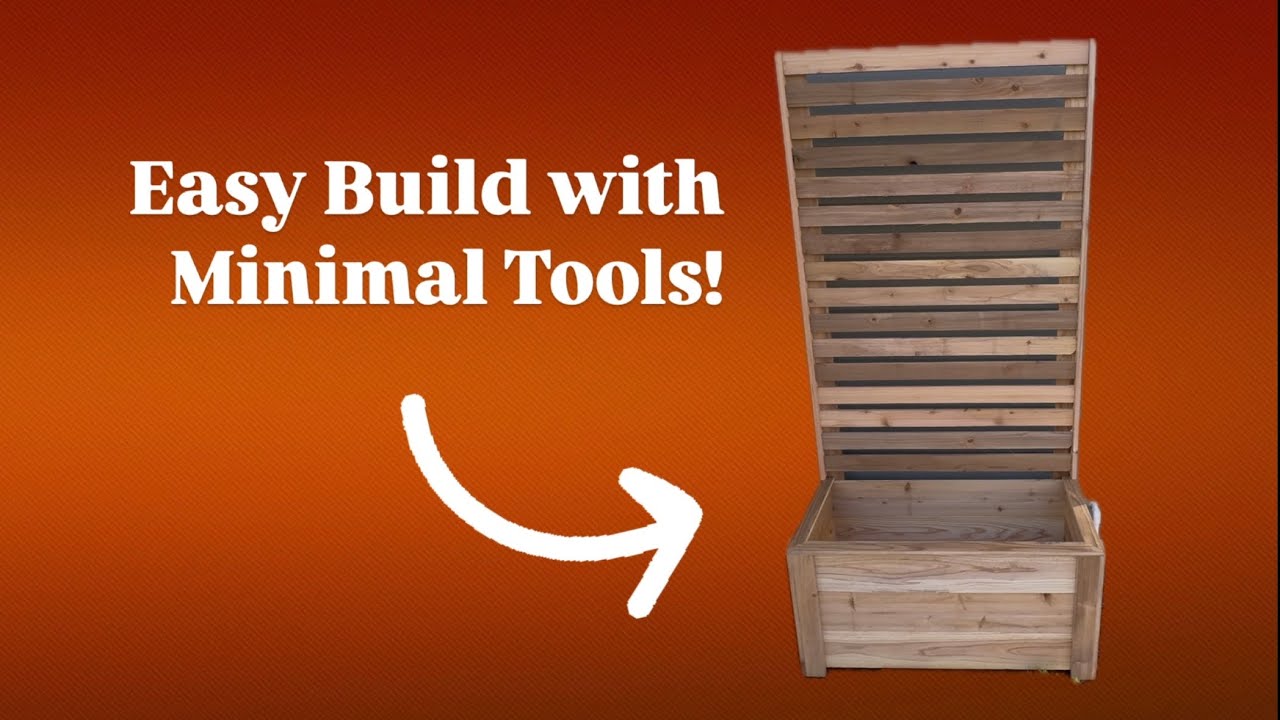 Planter With Trellis aka Privacy Screen Tutorial | Simple DIY