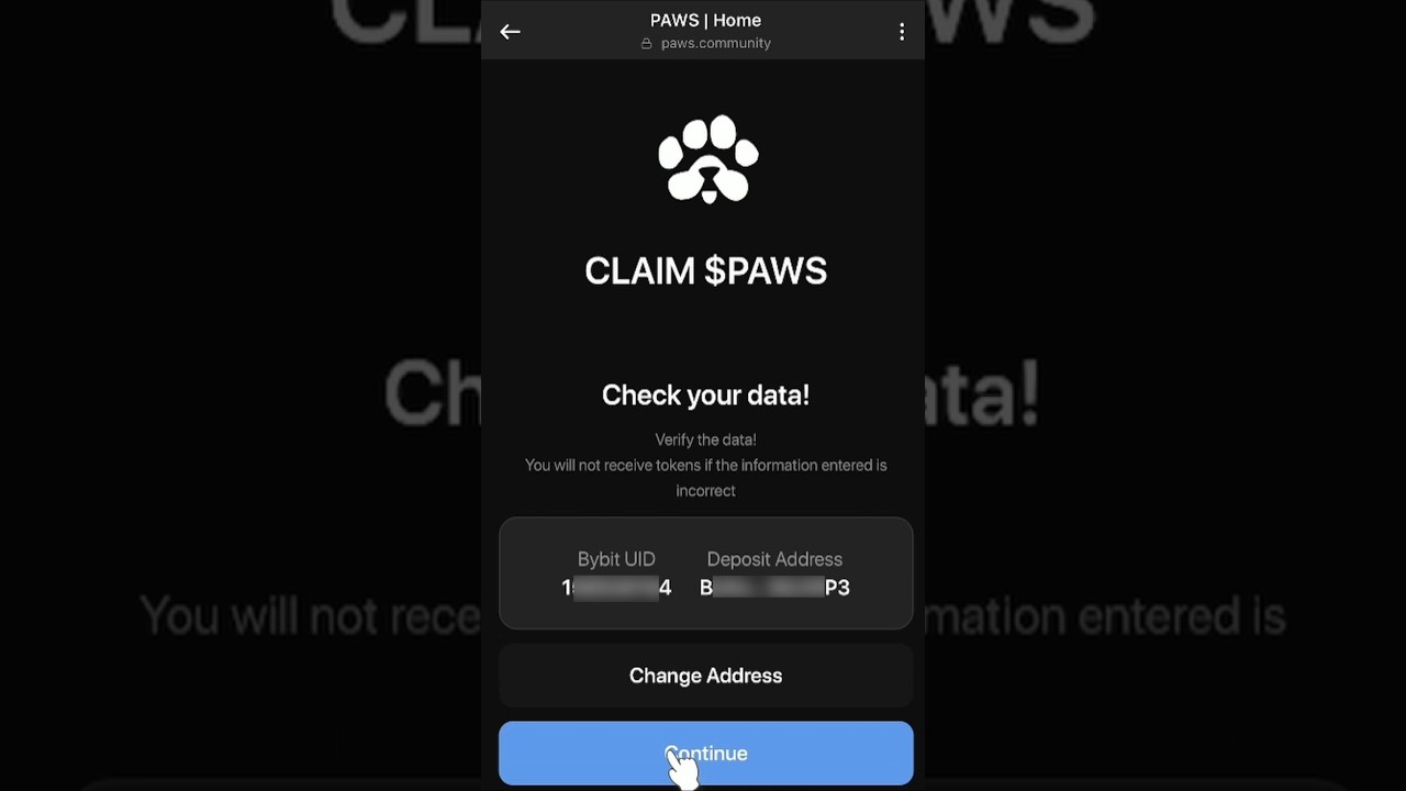 Paws Airdrop Claim (Paws Airdrop Withdrawal to Bybit)