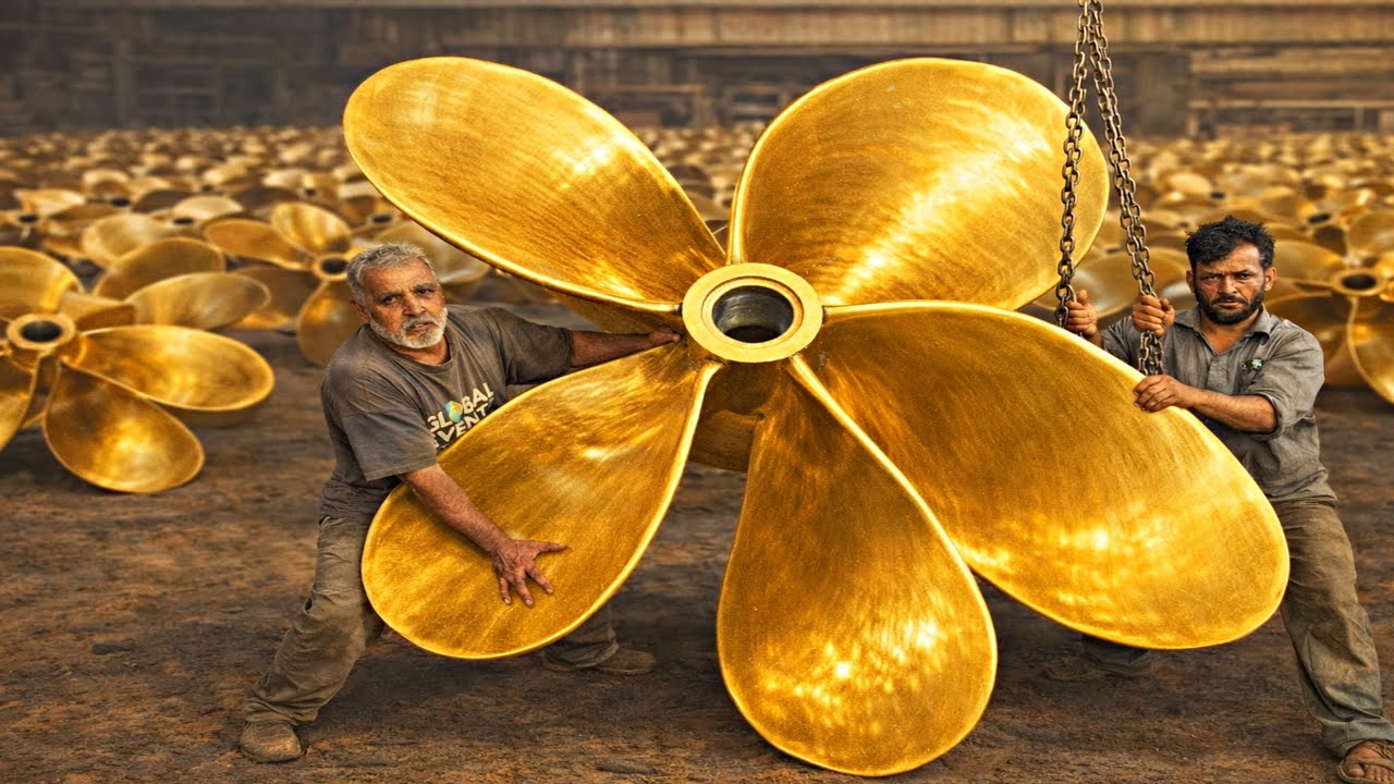 Inside the Local workshop Ship Propeller Manufacturing Complete process ||Casting to Final Machining