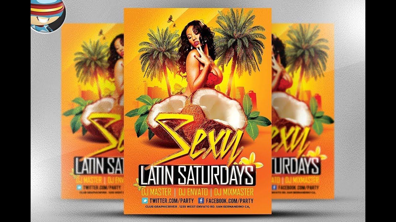 beach Dance Party Flyer (DJ Flyer) Using CorelDraw)