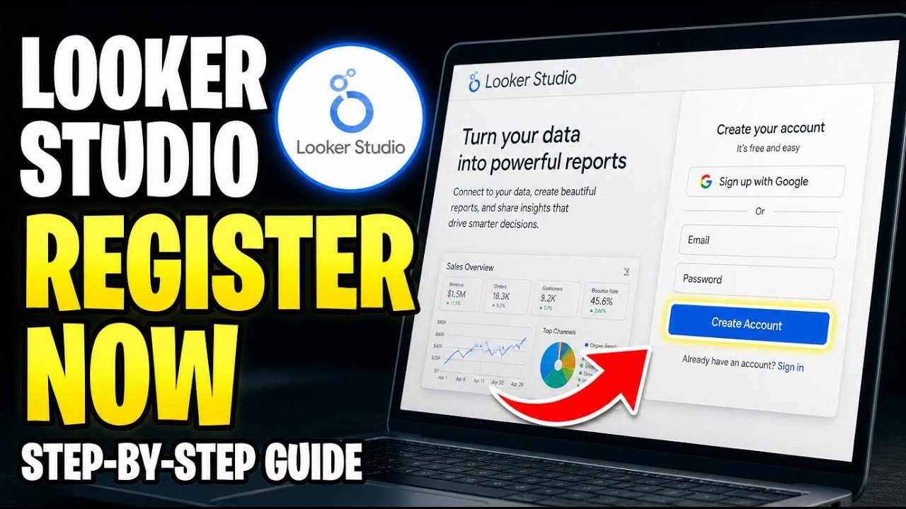 How to register with Looker Studio for SEO reporting templates - Detailed Guide