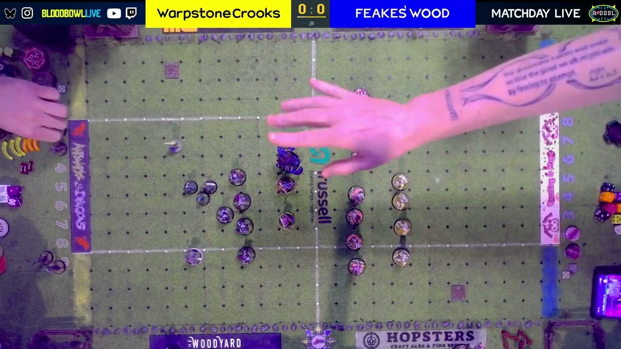 NO SOUND BloodbowlLive presents - MATCHDAY LIVE - A&DBBL Season 10 - Warpstone Crooks vs Feakes Wood