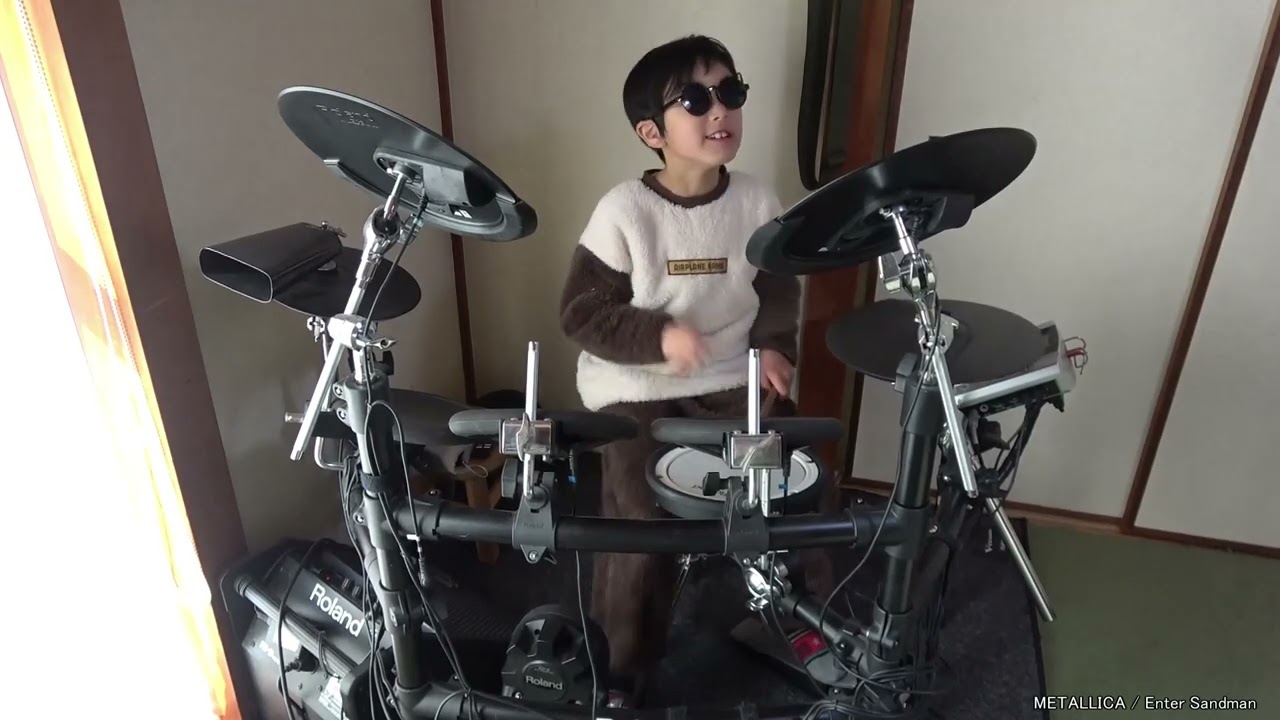 【7歳ドラム】METALLICA / ENTER SANDMAN【叩いてみた】