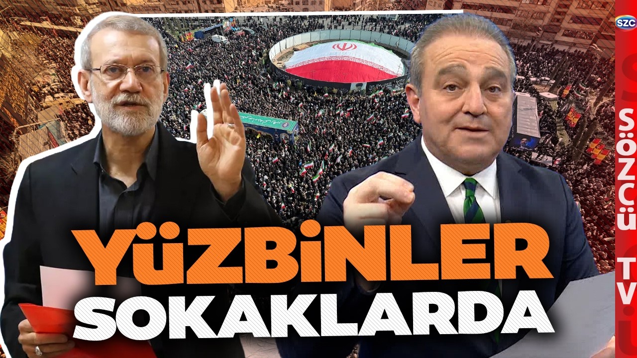 Yüzbinler Laricani'yi Böyle Uğurladı! Tahran'da Halk Sokaklarda! İsrail'e Meydan Okudular