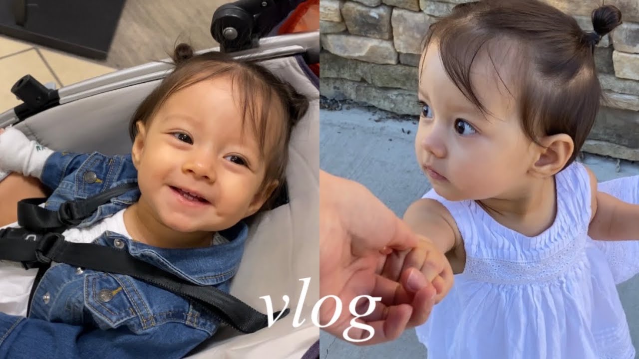 [SUB] 엄마 약 올리고 아빠한테선 눈을 못 떼는 라일라의 일상 브이로그 | 카메라 의식하는 아기 | 첫 돌 드레스 찾기 | 놀이터 | 국제가족 📸 온을