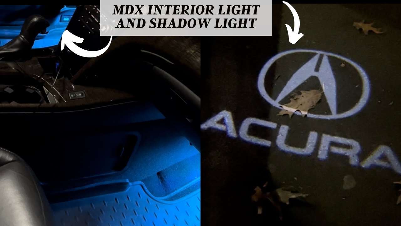 2012 Acura MDX interior LED upgrade