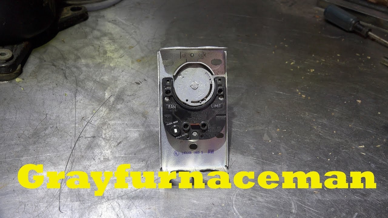 How to adjust the Honeywell fan and limit switch