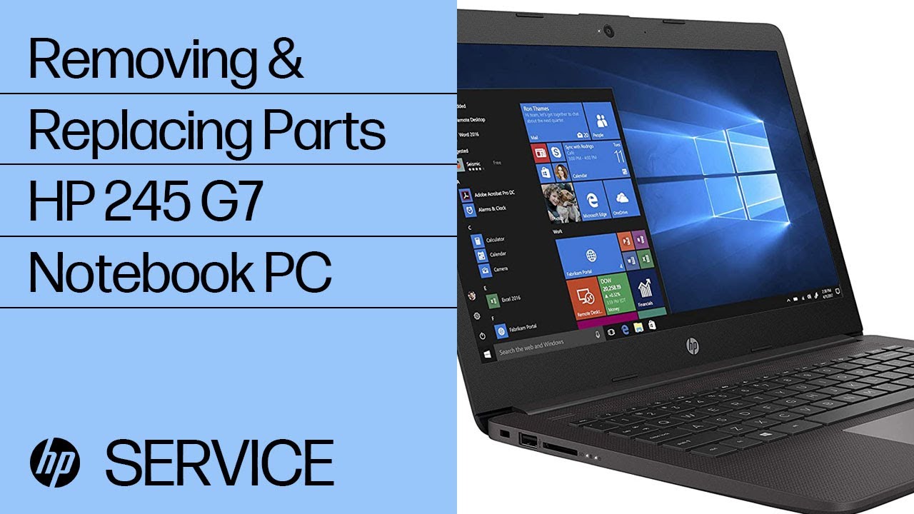 Removing & replacing parts for HP 245 G7 Notebook PC | HP Computer Service