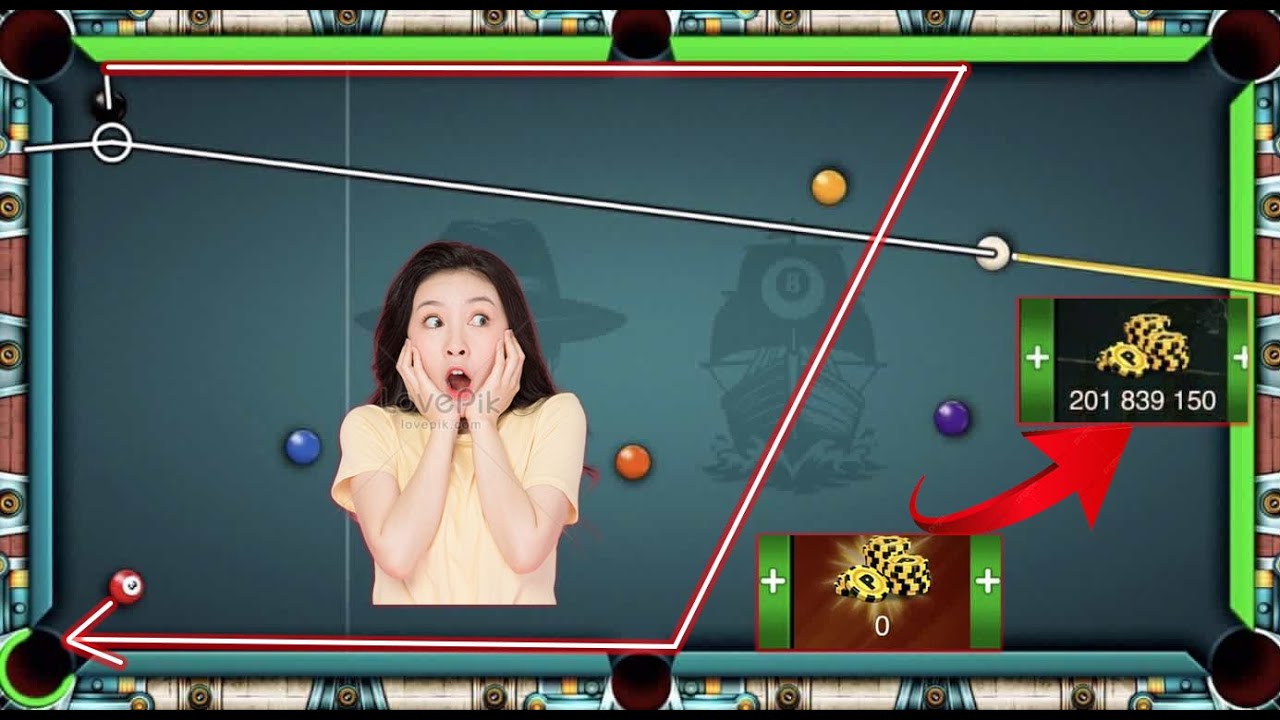 8 ball pool.تجميع من0كوينز إلى مليار كوينز 