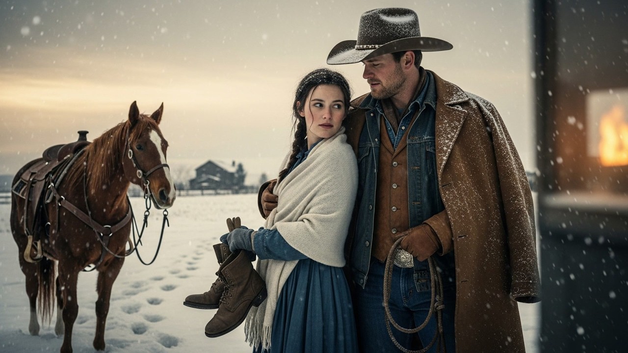Her Father-In-Law Mistreated Her Until She Fled Into Snow, The Cowboy Followed Her Footprints