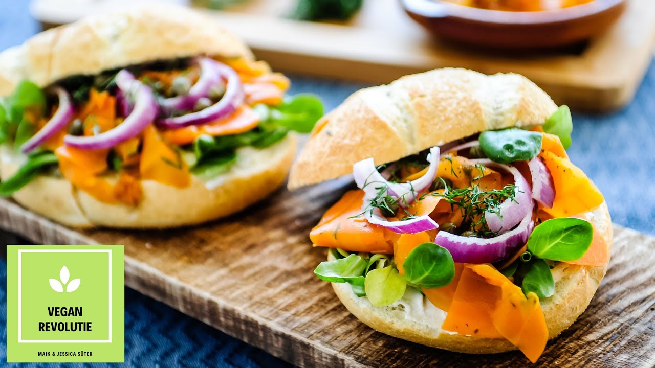 BROODJE GEROOKTE 'ZALM' (100% plantaardig, kun je het geloven?) | @veganrevolutie door Jessica Süter