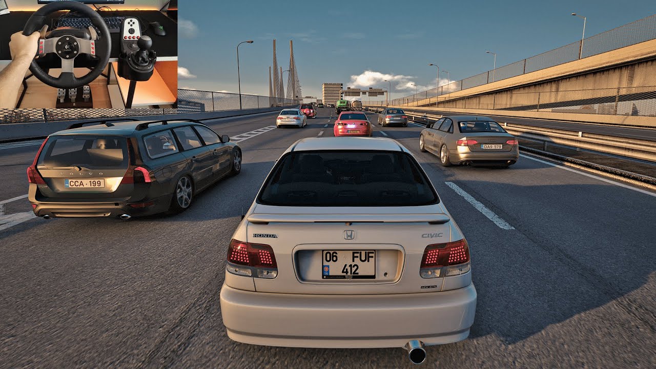 Honda Civic 1.6 İES Scissors l Assetto Corsa l Logitech G27 Gameplay
