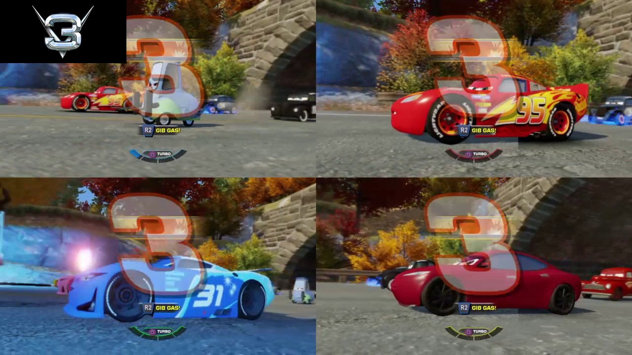 Cars 3: Driven to Win PS4 custom cup 4 player splitscreen german