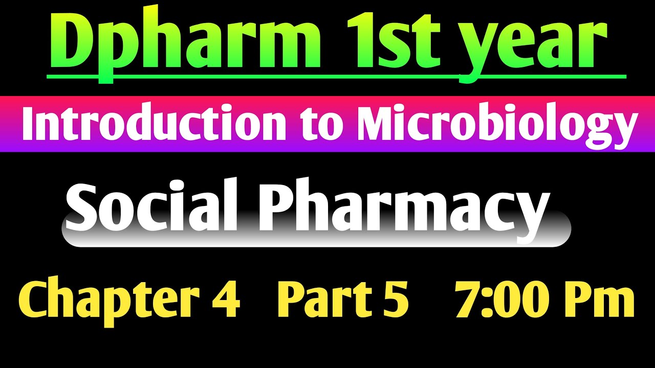 Social Pharmacy Chapter 4 in Hindi|| Dpharm 1st year in Hindi