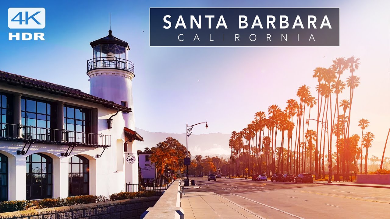 CALIFORNIA 4K - Santa Barbara Cinematic Relaxation Film with calming music.