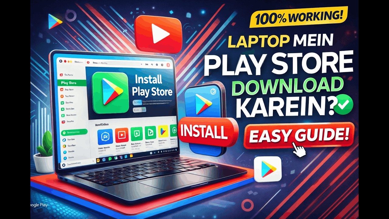 How to Install Google Play Store on Laptop/PC 🔥 | Step-by-Step Easy Guide (Hindi)