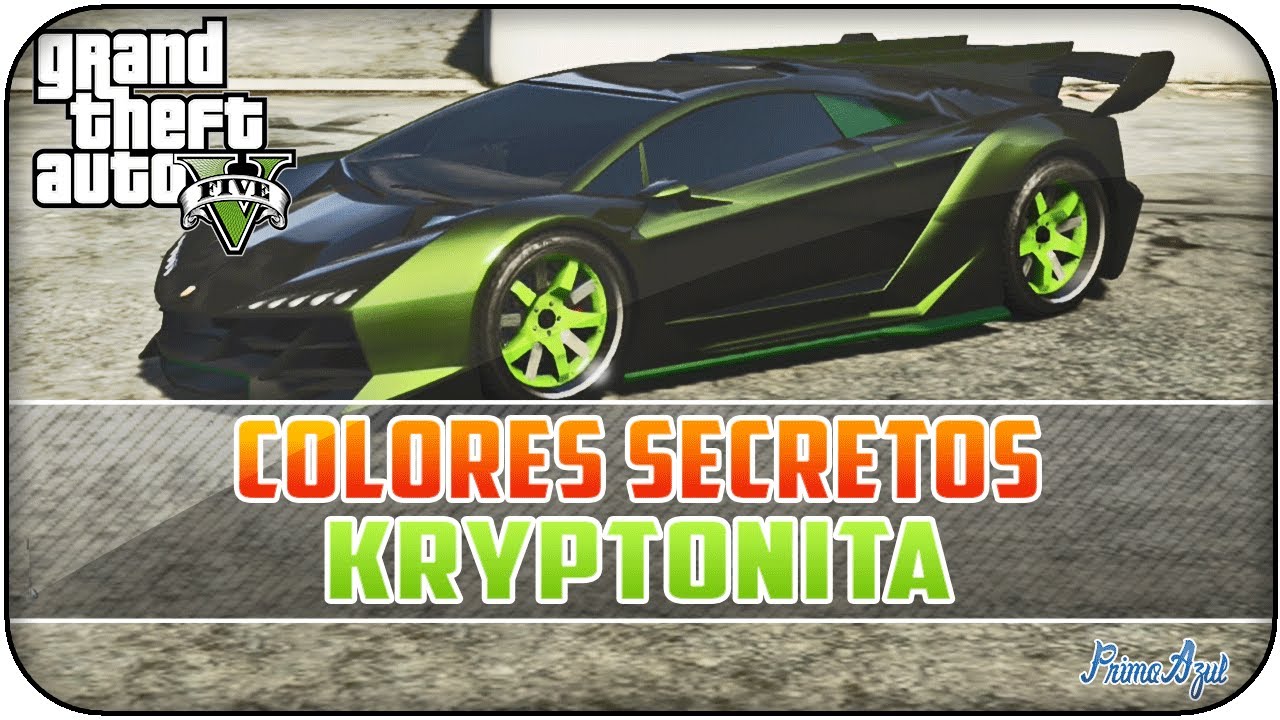 GTA 5 ONLINE - COLORES SECRETOS / SECRET PAINT JOB #3 KRYPTONITA