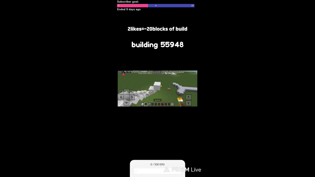 Minecraft but I building a letters or numbers!