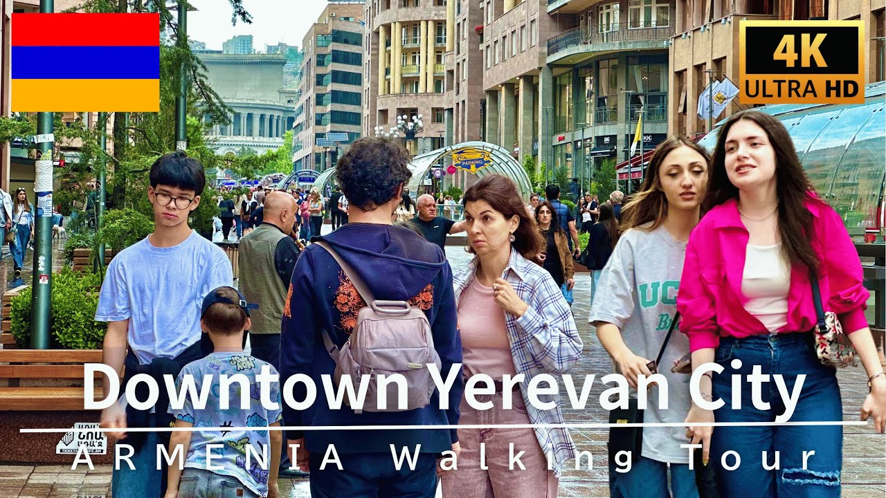 【4K Yerevan Walk】Modern Northern Avenue in Armenia, May 2025 | 4K HDR 60fps