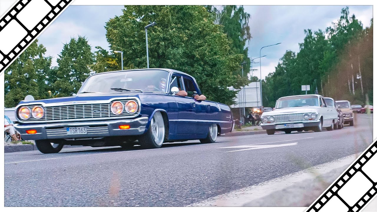 Västerås Summer Meet Evening - Classic Car Cruising