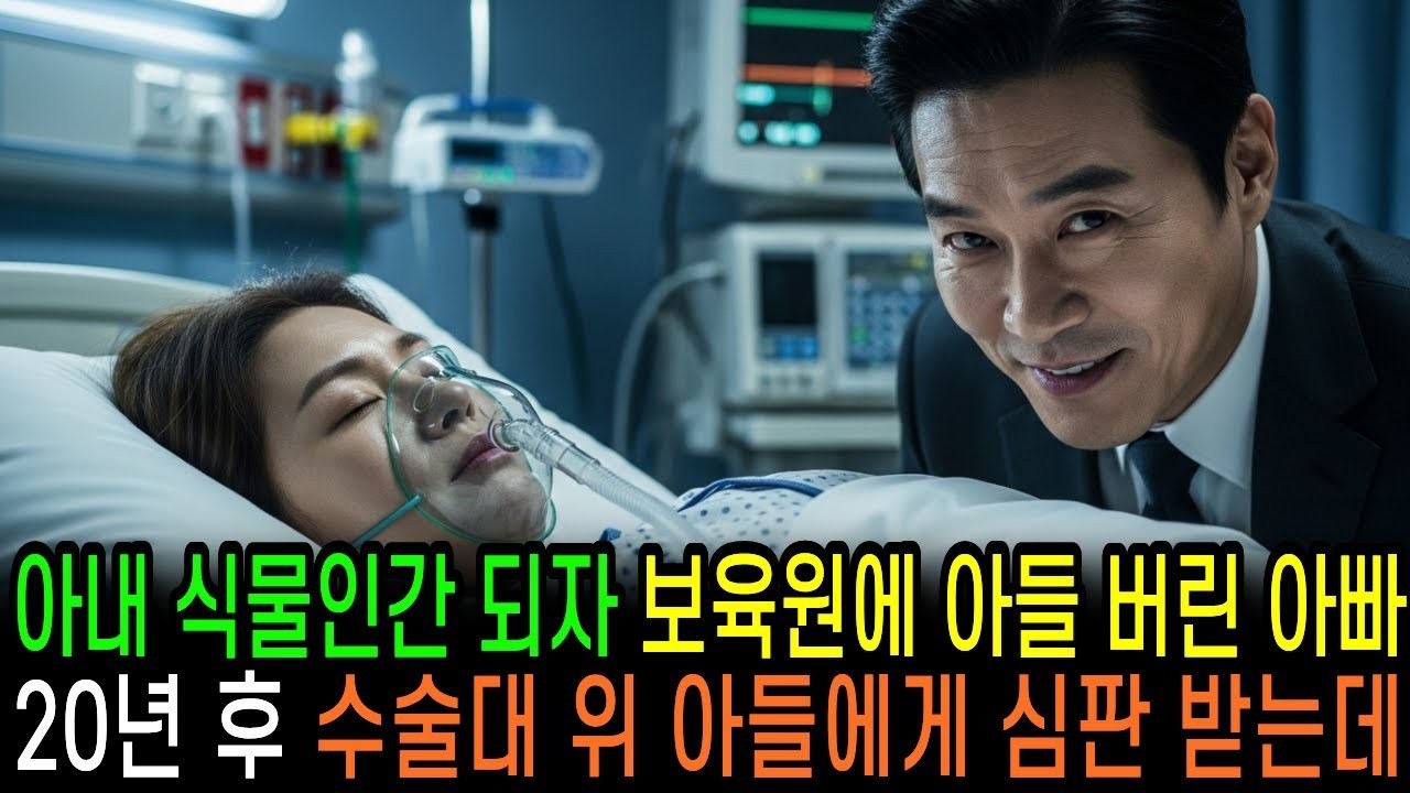 아내 식물인간 되자 아들 보육원 버린 아빠, 20년 후 수술대 위 아들에게 심판 받았습니다
