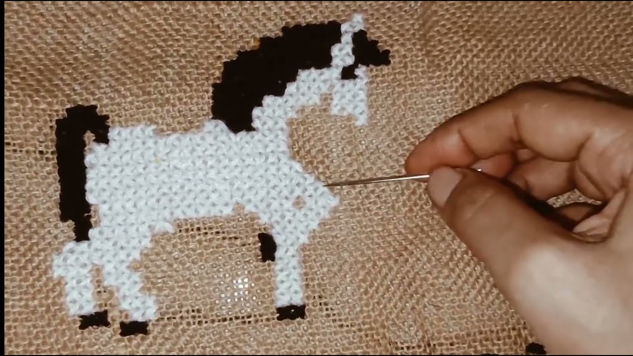 ason design// khub sundor ekta horse design//cross stitch design //