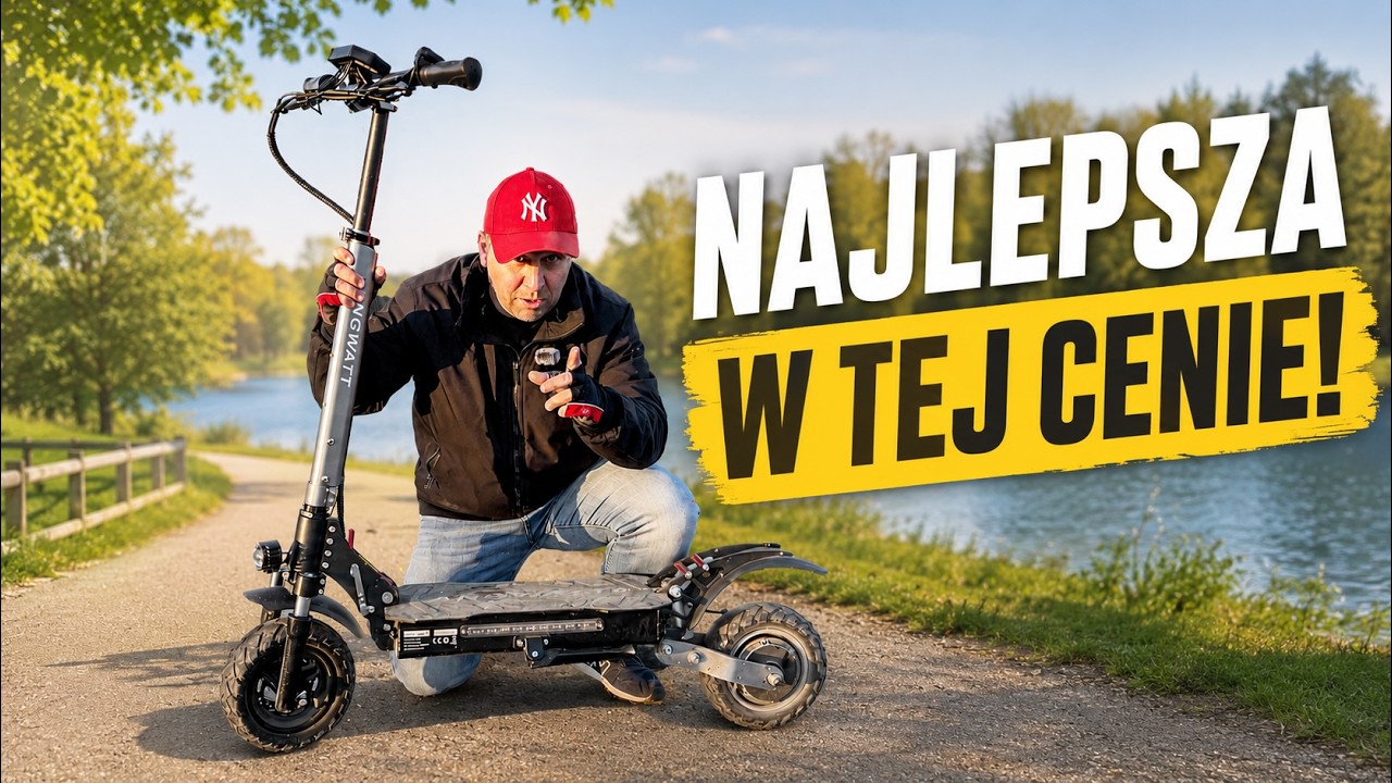 👉 ANGWATT F1 &ndash; Hulajnoga 1000W, kt&oacute;ra zaskoczyła mnie w terenie! ⚡