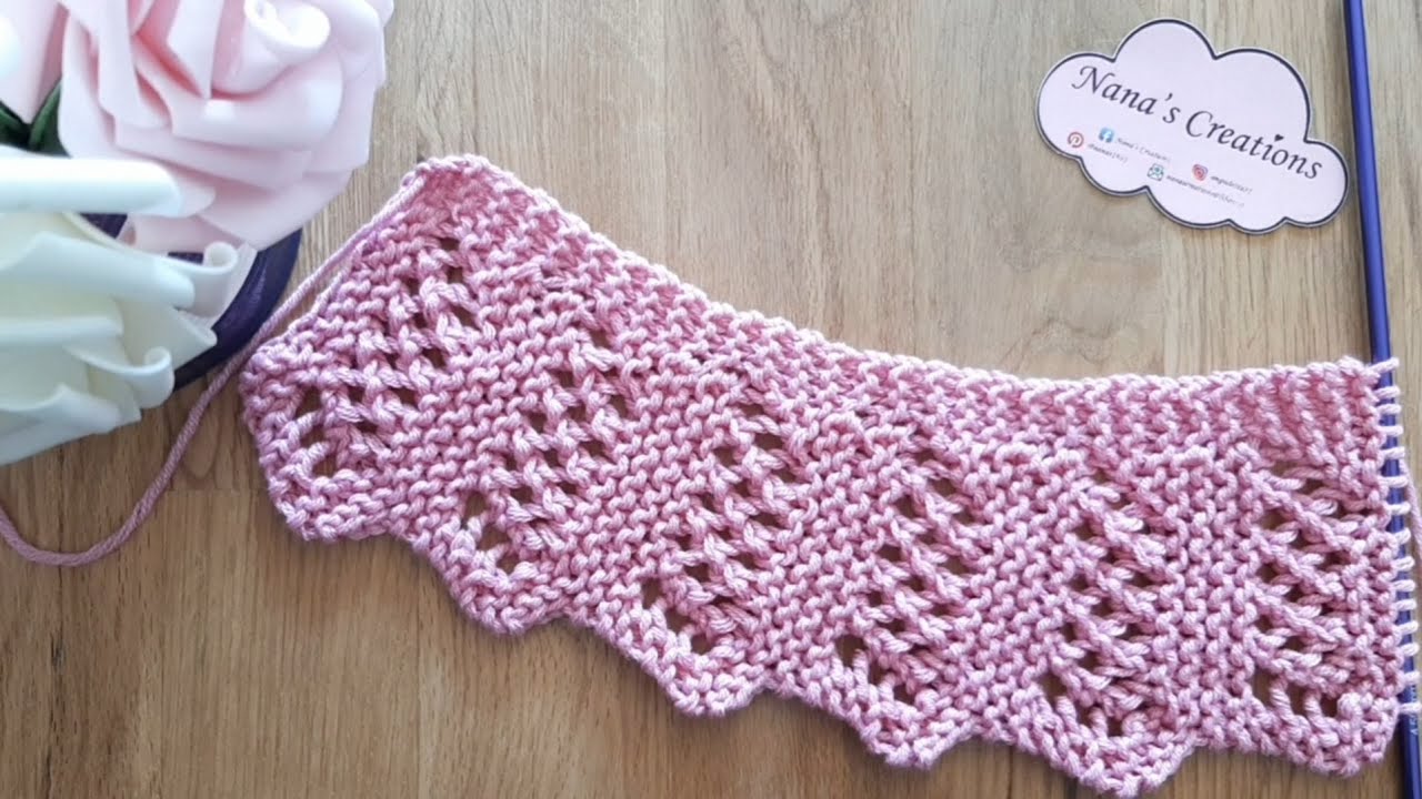 Bordo ai ferri n° 539/ knitted border / Borde a dos agujas