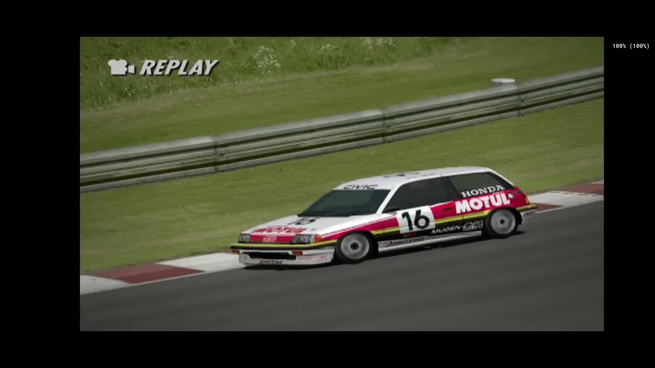 MUGEN MOTUL CIVIC Si race car '87 #omcakoy #justpushnplay #granturismo4 #playstation #gaming #honda 