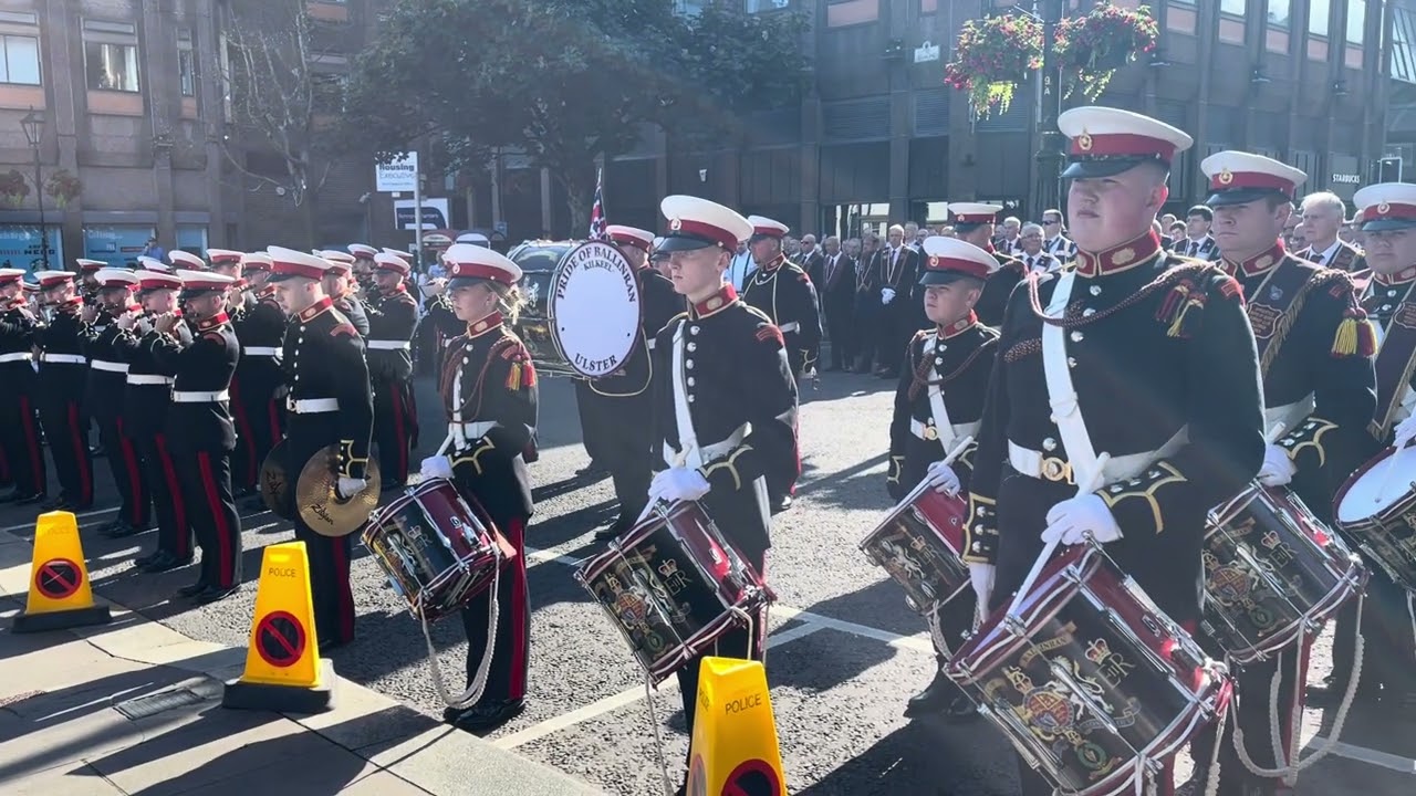 Pride of Ballinran ‘I vow to thee my country’ ABOD Apprentice Boys Relief of Derry parade 2024