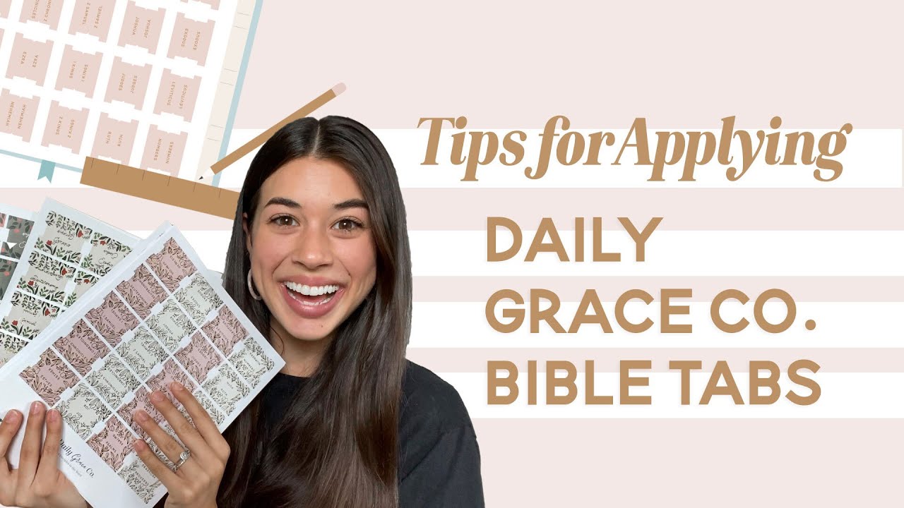 Советы по применению библейских вкладок Daily Grace Co.