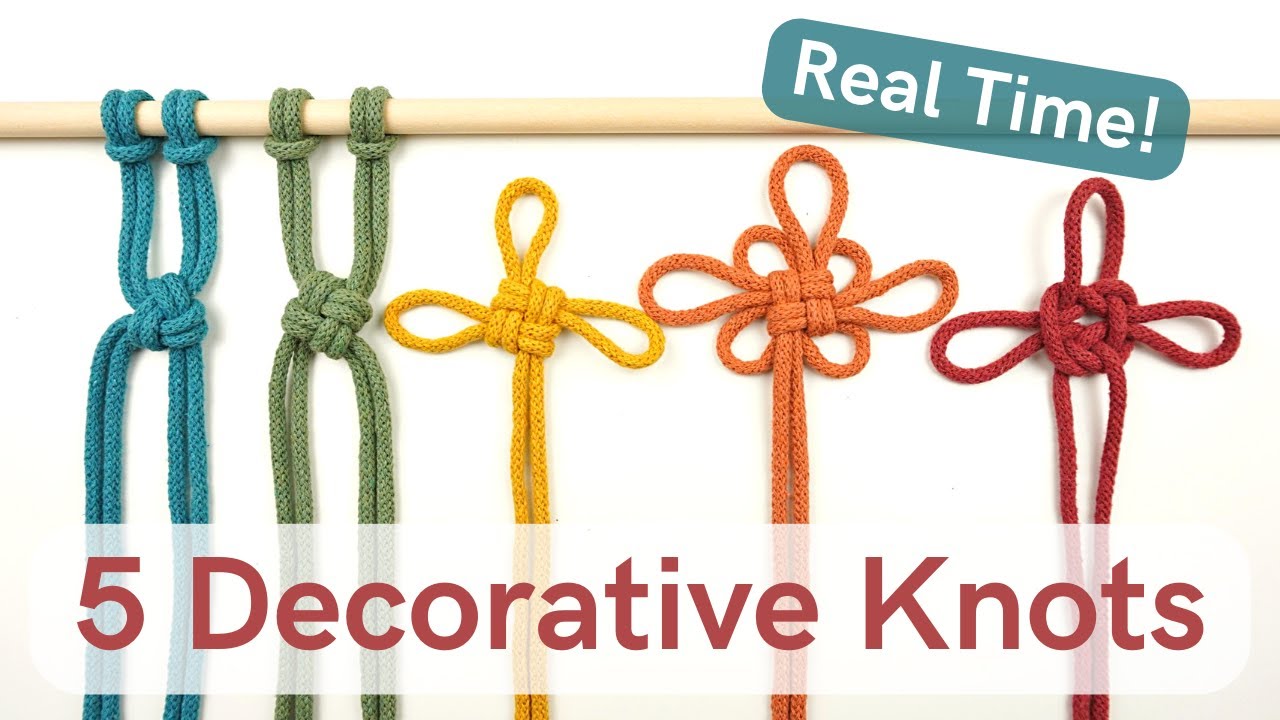 Macrame Decorative knots | FULL TUTORIAL | Make along