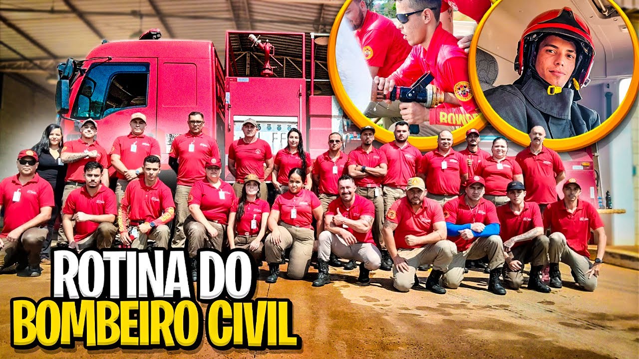 MINHA ROTINA NO BOMBEIRO CIVIL!!
