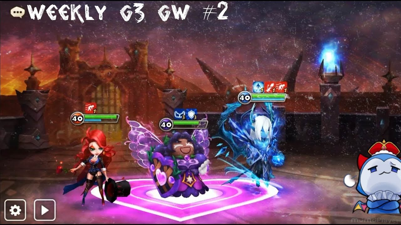WEEKLY G3 GW #2: Aftermath Eu vs G.O.A.T. & vs Lazy Time - Summoners War