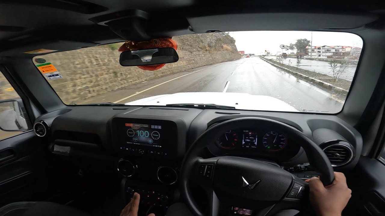 Mahindra Thar Drive Review. Rainy day in Shimla and lovely weather. POV and Footwork Video.