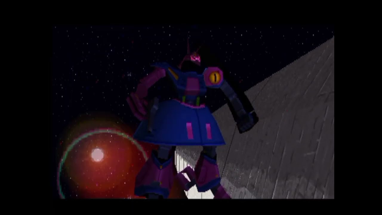 Mobile suit z Gundam ps1 (1997) defeat all enemies with the RNX-055 Baund doc. No commentary.