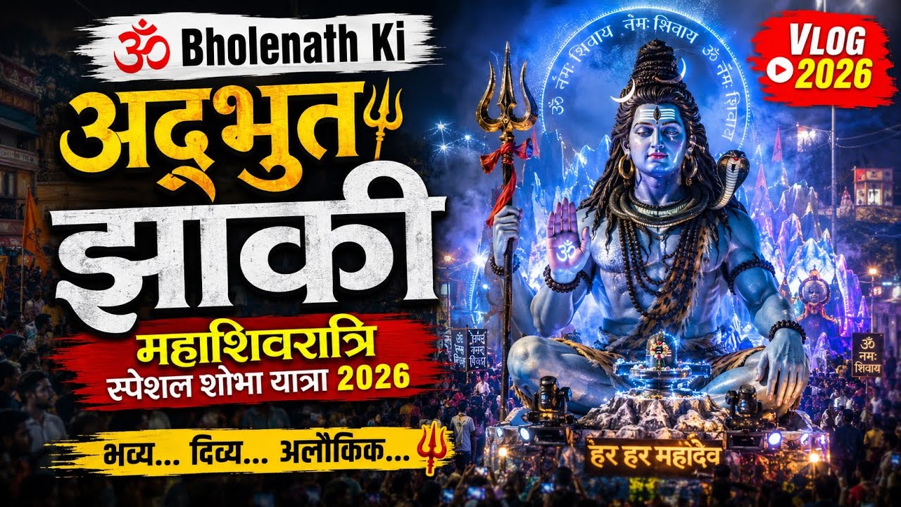 🕉️ Bholenath Ki Adbhut Jhanki | Mahashivratri Special Shobha Yatra 2026