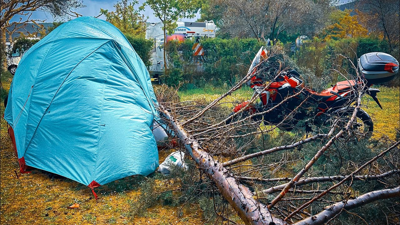 Moto Camping Nearly got us killed!
