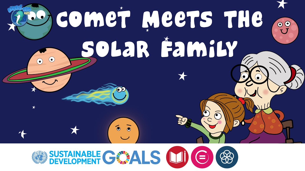 Solar System for Kids | Short Story | Comet Meets the Solar Family | BubbleBud Kids | Story #1