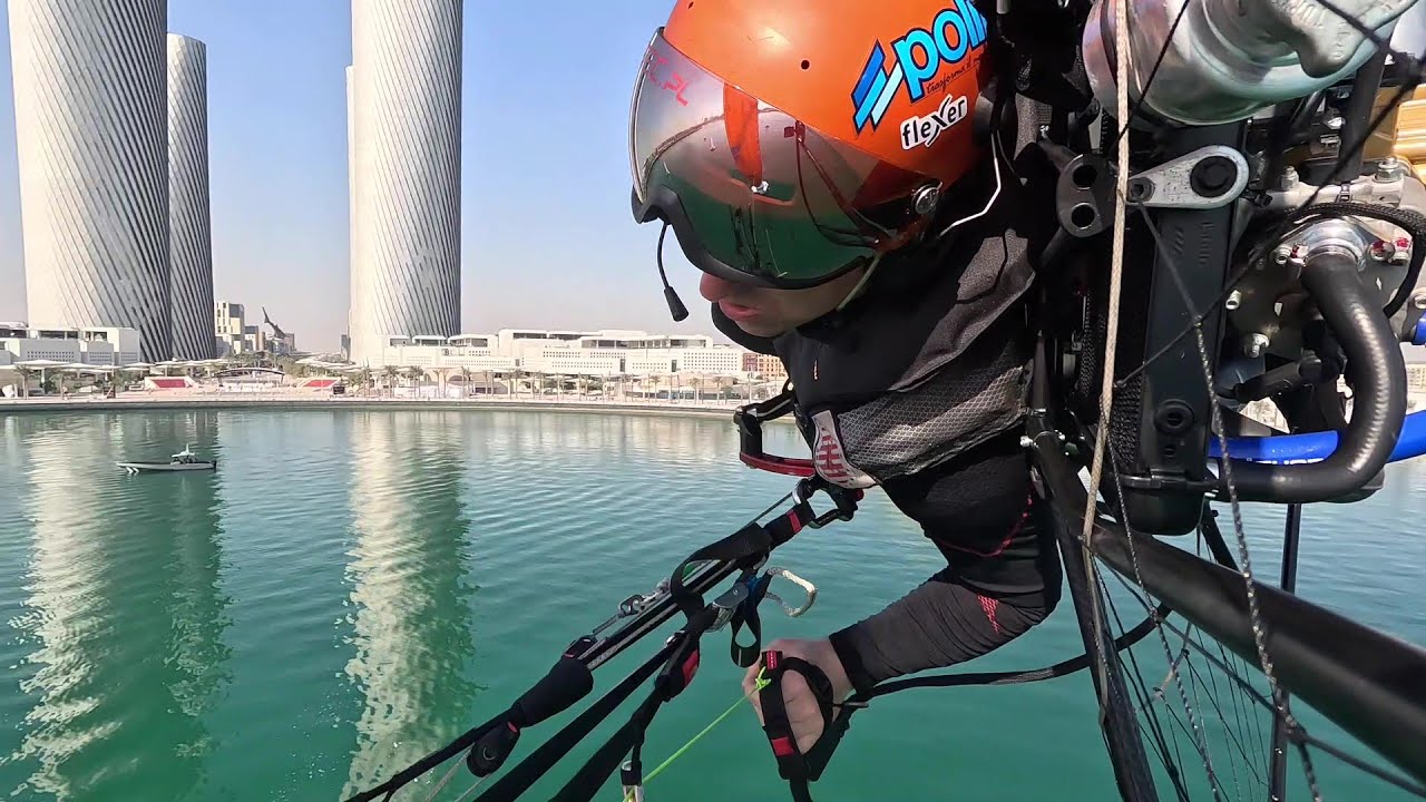 6th FAI World Paramotor Slalom Championships . Pilot Andrzej Czaja #12
