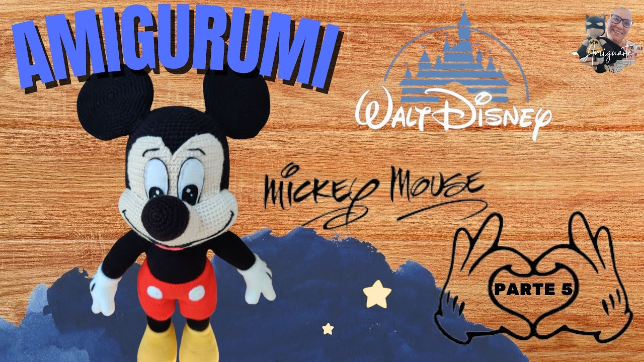 MICKEY MOUSE AMIGURUMI #PARTE 5# (Passo a passo)