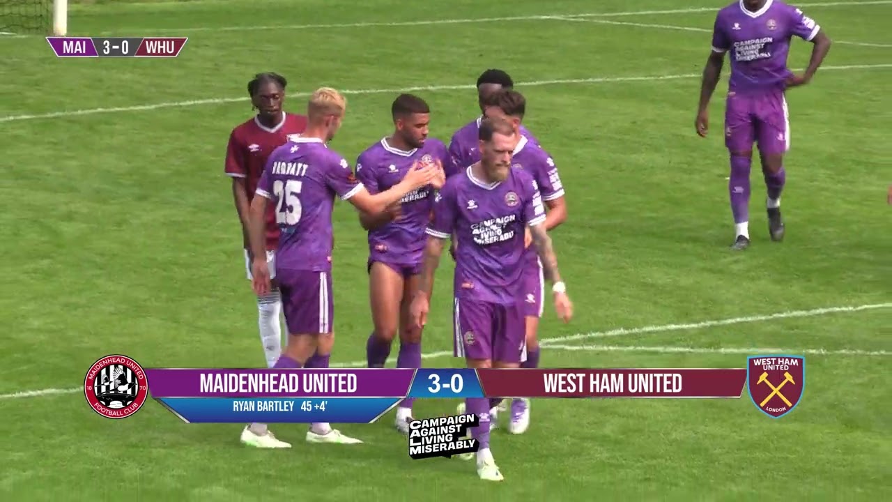 Maidenhead United 4-2 West Ham United | Match Highlights | Pre-Season Friendly