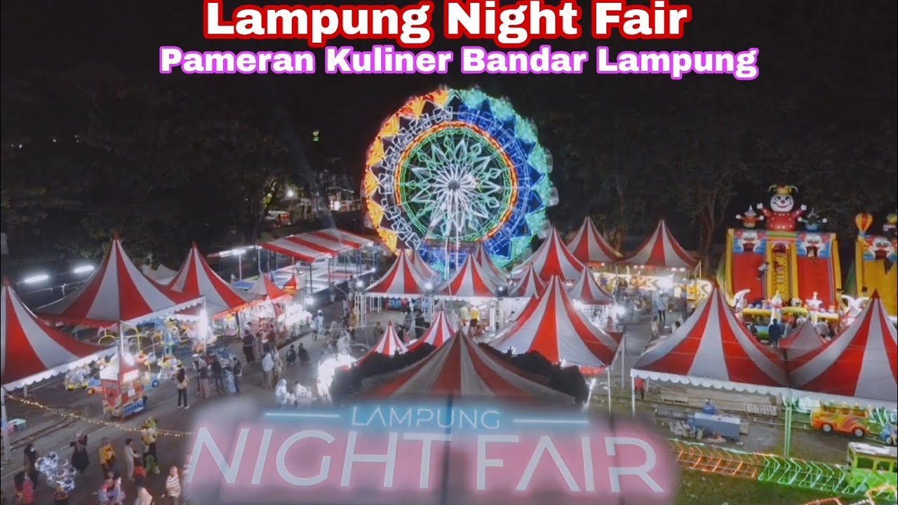 Cinematic Mavic Mini 2 || Lampung Night fair