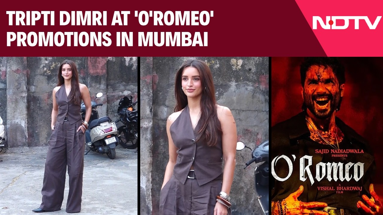Triptii Dimri Arrives For The Promotion Of Her Upcoming Film 'O'Romeo'