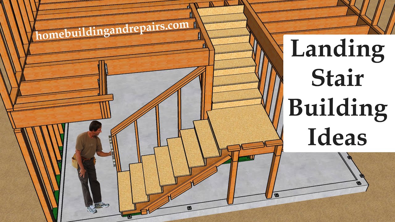 Stair Framing And Design Examples For Landings, Walls And Guardrailing - Building Education Part 1