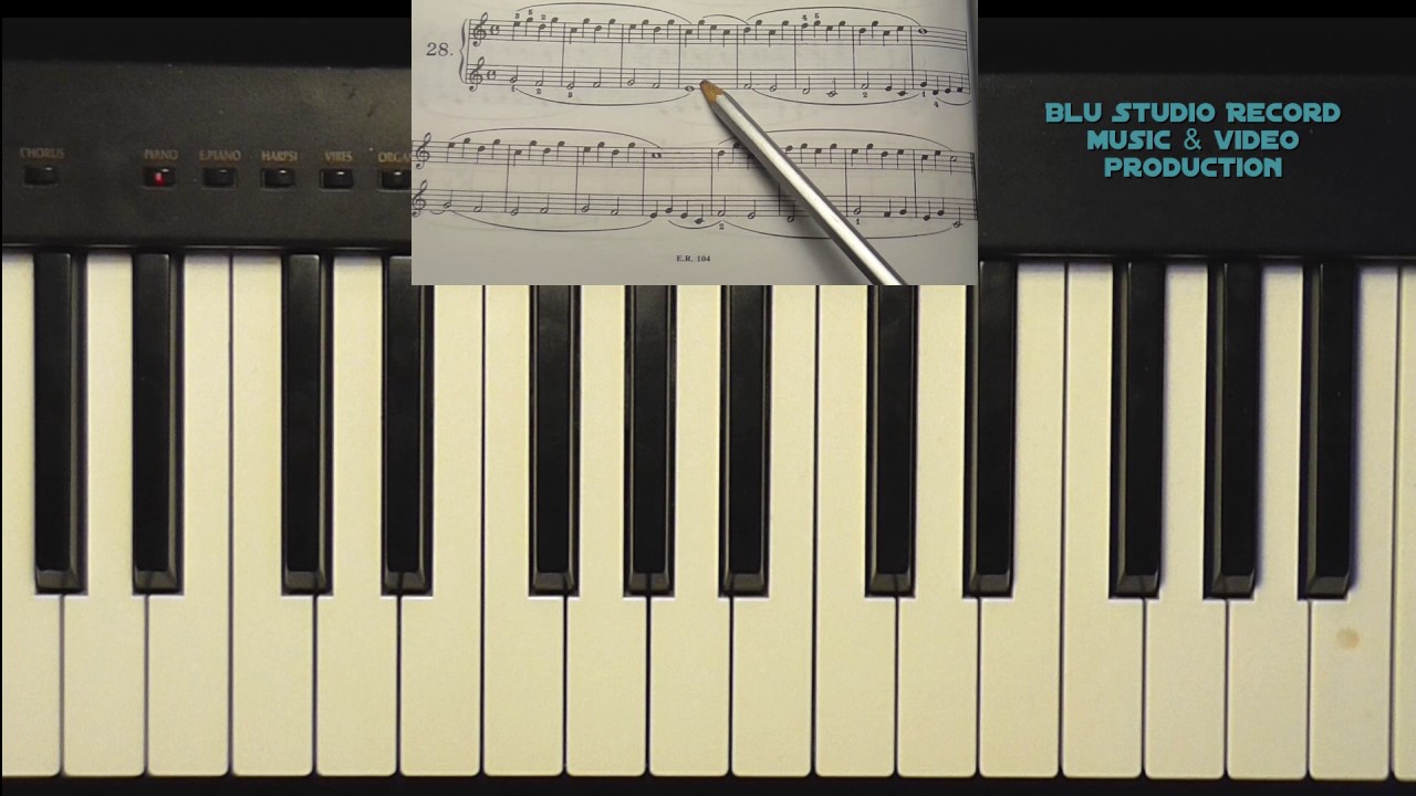 [37] Lezioni di pianoforte a mani unite - School of piano - Piano lesson - Beyer esercizio n.28