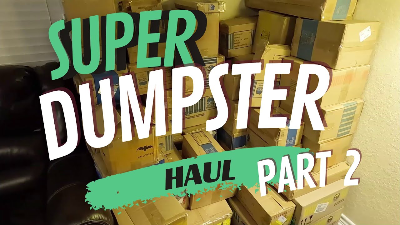 Dumpster Diving Insane Haul Dumpster Filled with boxes of New unopened merchandise! Part 2