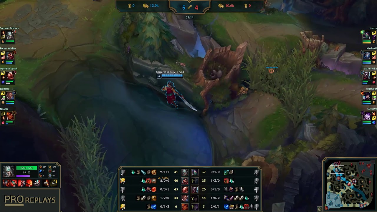 foggedftw2 (TRYNDAMERE) vs AKALI - 9/1/3 KDA TOP GAMEPLAY - NA Ranked DIAMOND